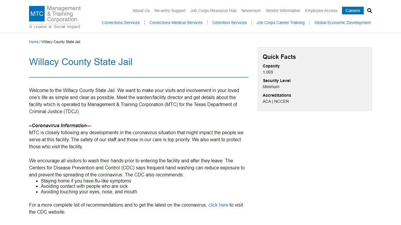 Willacy County State Jail - MTC